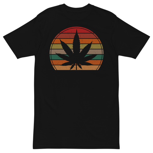 Vintage Pot Leaf Men’s Premium Heavyweight T-Shirt